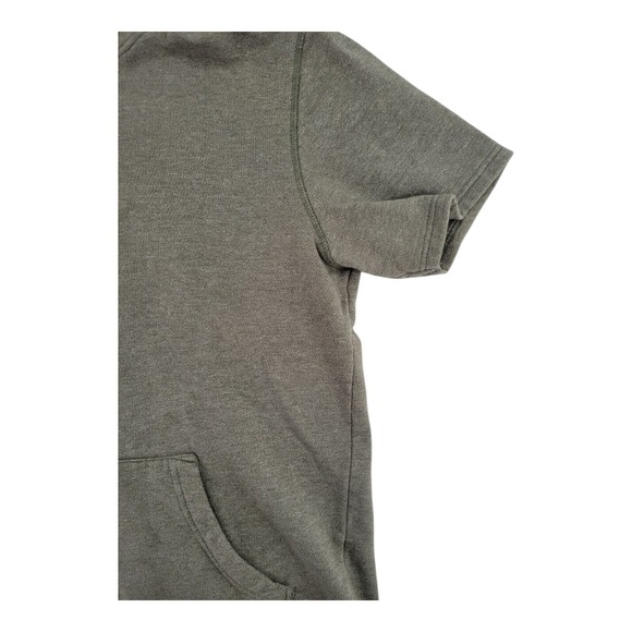 Libertador New York City Short Sleeve Hoodie Olive Green S Longer Length - Picture 4 of 7